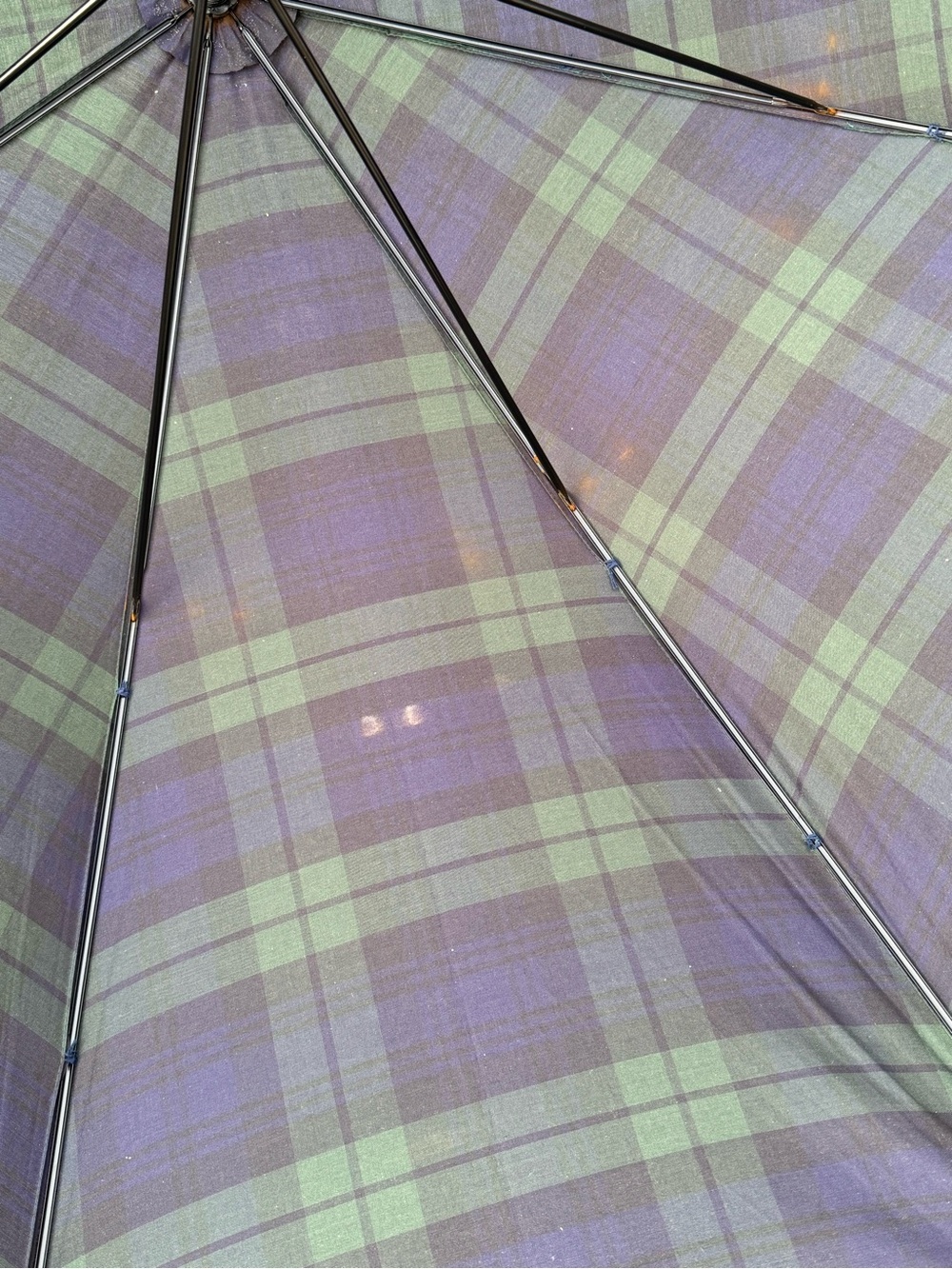 Polo Ralph Lauren Umbrella Tartan Plaid Blackwatch Doorman Hook Crook Handle - Picture 8 of 14